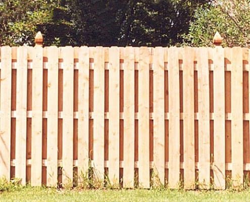 Wooden fence