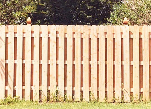 Wooden fence