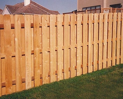 Wooden fence