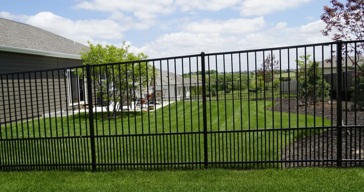 Steel ornamental puppy picket