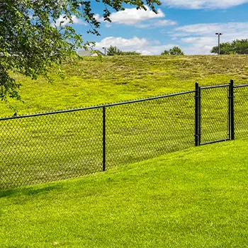 Chain Link Fence Installation | Black Vinyl & Galvanized Steel