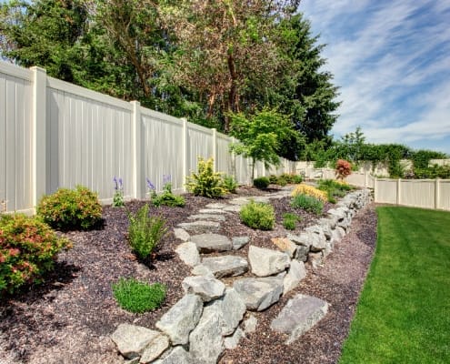 Fence landscaping